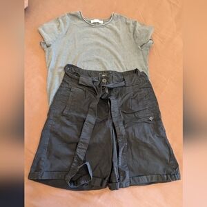 Girl's T-shirt and short outfit. Zara T-shirt size S. Funky Buddha short size XS